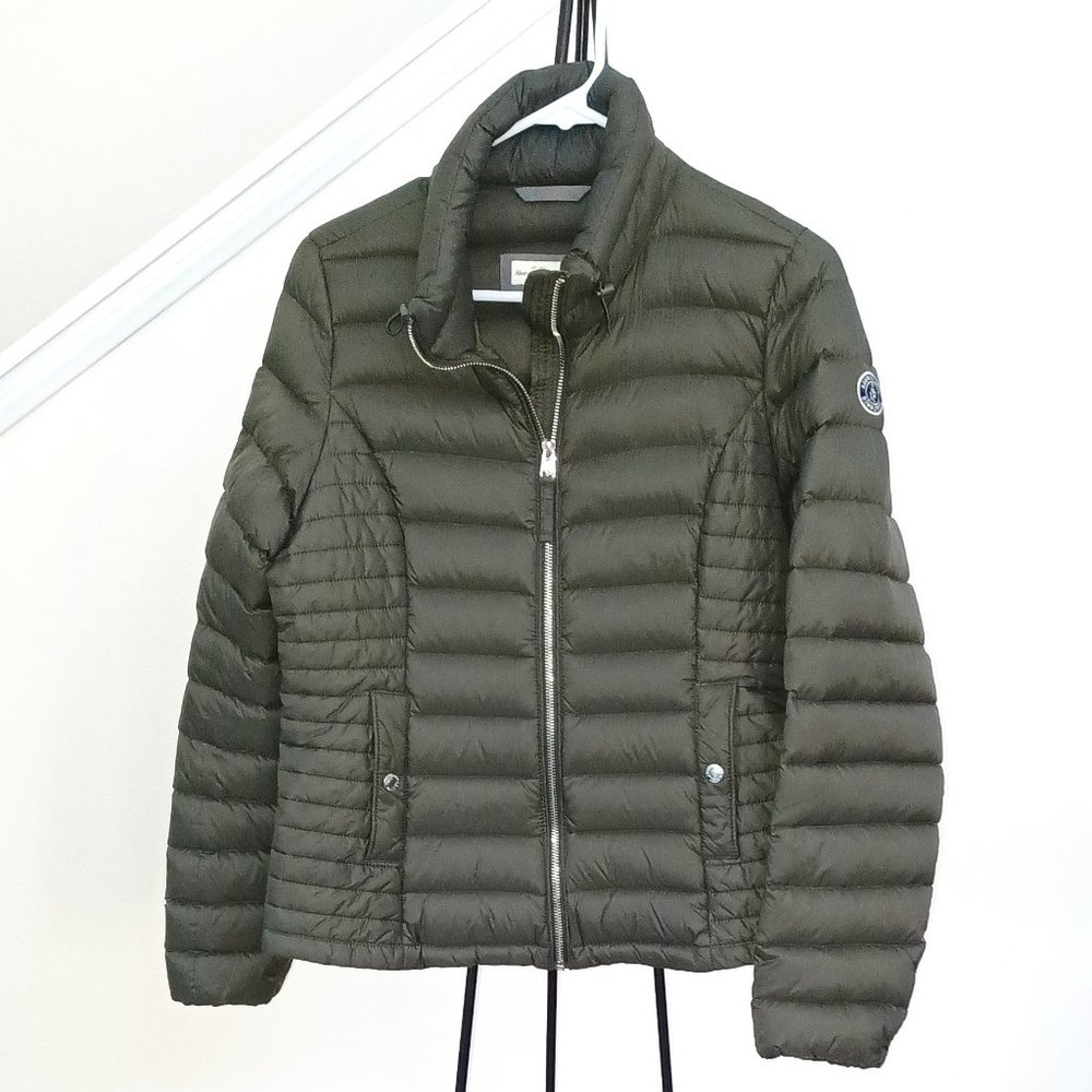 Abercrombie & Fitch Olive Green Down Winter Jacket